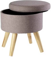 Echtwerk Wohnzimmer-Hocker mit Stauraum Max EW-SH-0485...