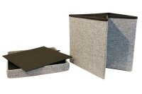 Echtwerk Wohnzimmer-Hocker mit Stauraum Store Cube EW-SW-0460 grau, 1 St.