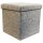 Echtwerk Wohnzimmer-Hocker mit Stauraum Store Cube EW-SW-0460 grau, 1 St.