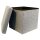 Echtwerk Wohnzimmer-Hocker mit Stauraum Store Cube EW-SW-0460 grau, 1 St.