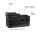 Echtwerk Sitztruhe Flex EW-FB-0444 schwarz Stoff 76,0 cm