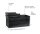 Echtwerk Sitztruhe Flex EW-FB-0444 schwarz Stoff 76,0 cm