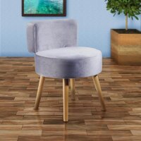 Echtwerk Sessel Milo grau buche Stoff 43,0 x 43,0 x 59,0 cm, 1 St.