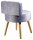 Echtwerk Sessel Milo grau buche Stoff 43,0 x 43,0 x 59,0 cm, 1 St.