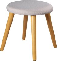 Echtwerk Wohnzimmer-Hocker Scandi EW-SH-0499 grau, 1 St.