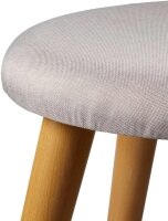 Echtwerk Wohnzimmer-Hocker Scandi EW-SH-0499 grau, 1 St.