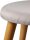 Echtwerk Wohnzimmer-Hocker Scandi EW-SH-0499 grau, 1 St.