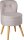 Echtwerk Sessel Vince hellgrau buche Stoff 42,0 x 42,0 x 71,0 cm, 1 St.