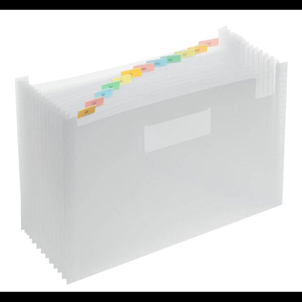 FolderSys Fächermappe 12 Fächer transparent, 1 St.