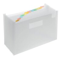 FolderSys Fächermappe 12 Fächer transparent, 1 St.