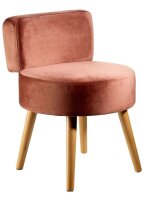 Echtwerk Sessel Milo taupe buche Stoff 43,0 x 43,0 x 59,0...