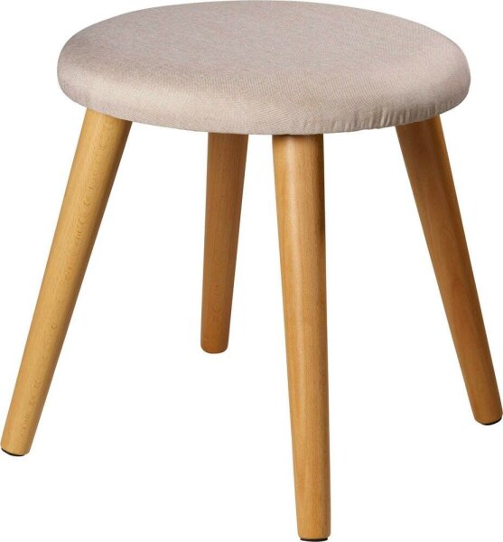 Echtwerk Wohnzimmer-Hocker Scandi EW-SH-0495 creme, 1 St.