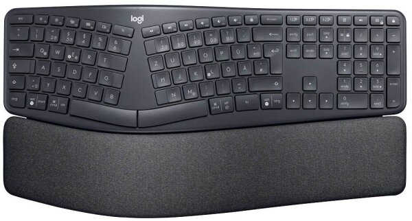 Logitech ERGO K860 ergonomische Tastatur kabellos schwarz