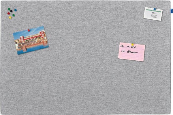 Legamaster Pinnwand BOARD-UP Akustik 75,0 x 100,0 cm Textil grau