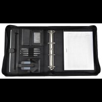 Alassio Ringbuchmappe AREZZO I Leder DIN A4 schwarz  (...
