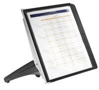 DURABLE Sichttafelsystem SHERPA soho  554001 DIN A4 schwarz mit 5 St. Sichttafeln, 1 St.