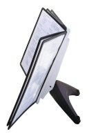 DURABLE Sichttafelsystem SHERPA soho  554001 DIN A4 schwarz mit 5 St. Sichttafeln, 1 St.