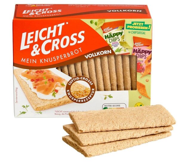 Leicht&Cross VOLLKORN Knäckebrot 125,0 g, 1 Pack