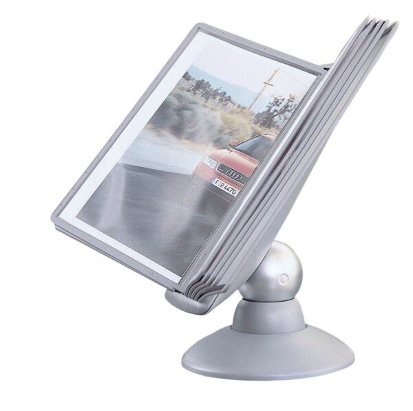 DURABLE Sichttafelsystem SHERPA motion komplett 558737 DIN A4 grau mit 10 St. Sichttafeln, 1 St.