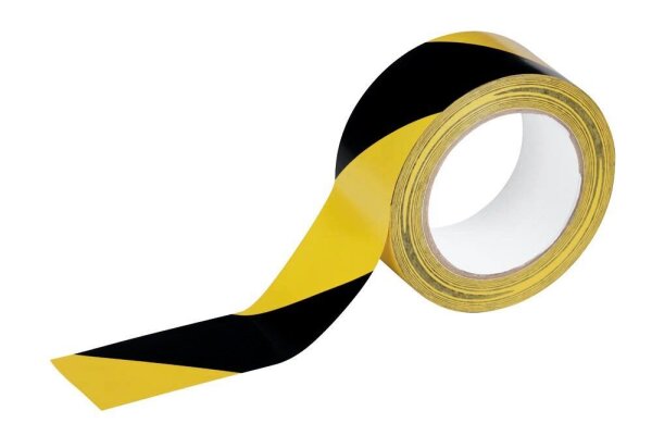 DURABLE Bodenmarkierungsband Duraline Basic gelb, schwarz 50,0 mm x 33,0 m