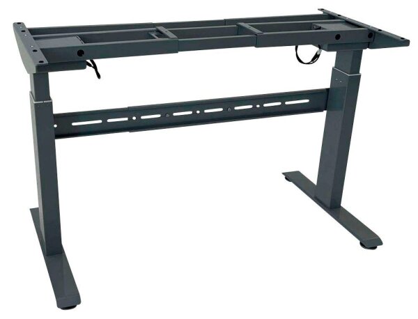 LMG elektrisch höhenverstellbares Schreibtischgestell schwarz ohne Tischplatte, T-Fuß-Gestell schwarz 130,0 - 160,0 x 57,0 cm