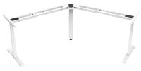 LMG elektrisch höhenverstellbares Schreibtischgestell weiß ohne Tischplatte, T-Fuß-Gestell weiß 130,0 - 160,0 x 53,0/70,0 cm