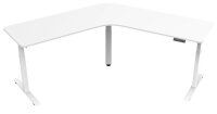 LMG elektrisch höhenverstellbares Schreibtischgestell weiß ohne Tischplatte, T-Fuß-Gestell weiß 130,0 - 160,0 x 53,0/70,0 cm