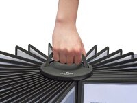 DURABLE Sichttafelsystem SHERPA® Display System carousel 40 563301 DIN A4 schwarz mit 40 St. Sichttafeln, 1 St.