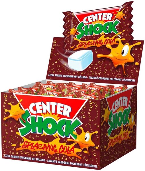 CENTER™ SHOCK SPLASHING COLA Kaugummis, 100 St.