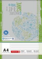 BRUNNEN Malblock Recycling DIN A4 70 g/qm, 100 Blatt, 1 St.