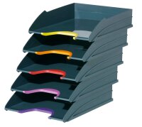 DURABLE Briefablagen VARICOLOR® dunkelgrau DIN A4, 5 St.