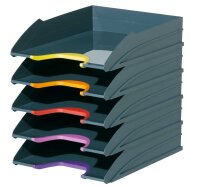 DURABLE Briefablagen VARICOLOR® dunkelgrau DIN A4, 5 St.
