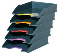 DURABLE Briefablagen VARICOLOR® dunkelgrau DIN A4, 5 St.