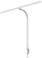 unilux STRATA LED LED-Schreibtischlampe weiß 12,7 W mit Tischklemme