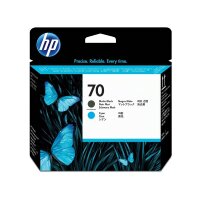 HP 70(C9404A) schwarz matt, cyan Druckkopf