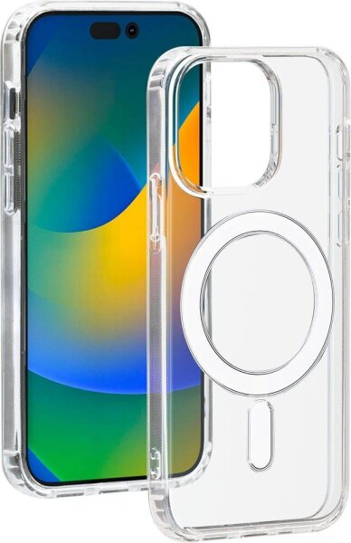 bigben Hybrid Case mit MagSafe Handy-Cover für Apple iPhone 15 Pro transparent