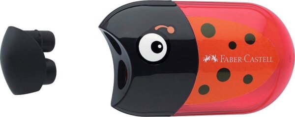 FABER-CASTELL Dosenspitzer doppelt Käfer rot