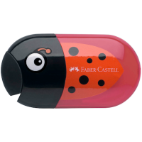 FABER-CASTELL Dosenspitzer doppelt Käfer rot