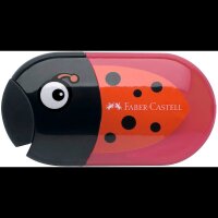 FABER-CASTELL Dosenspitzer doppelt Käfer rot