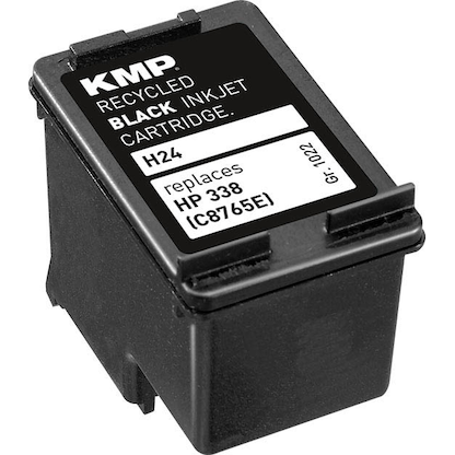 KMP H24 schwarz Druckerpatrone kompatibel zu HP 338 (C8765E)