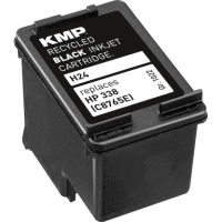 KMP H24 schwarz Druckerpatrone kompatibel zu HP 338 (C8765E)