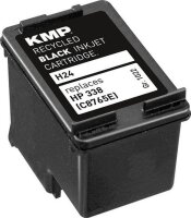 KMP H24 schwarz Druckerpatrone kompatibel zu HP 338 (C8765E)