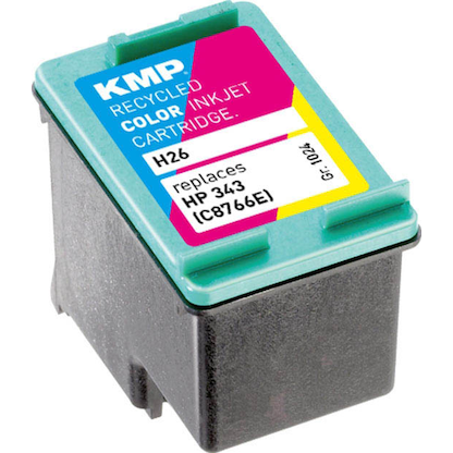 KMP H26 color Druckerpatrone kompatibel zu HP 343 (C8766E)