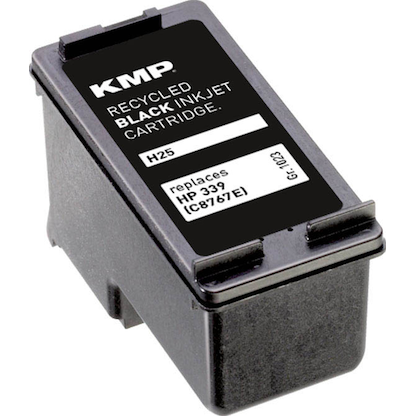 KMP H25 schwarz Druckerpatrone kompatibel zu HP 339 (C8767E)