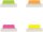 AVERY Zweckform UltraTabs Schmal Haftmarker farbsortiert 24 Blatt