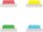 AVERY Zweckform UltraTabs Schmal Haftmarker farbsortiert 24 Blatt