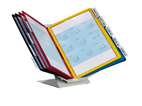 DURABLE Sichttafelsystem Vario® Pro 10 557900 DIN A4 farbsortiert mit 10 St. Sichttafeln, 1 St.