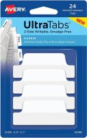 AVERY Zweckform UltraTabs Schmal Haftmarker weiß 24...