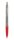 BALLOGRAF® Kugelschreiber Epoca Chrome rot, Schreibfarbe: blau, 1 St.