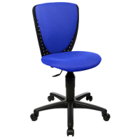 Topstar Kinderdrehstuhl High Scool®, 70570BB60 Stoff blau, Gestell schwarz
